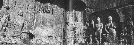 Overview of the niches of Fengxian Monastery, Tang, Longmen