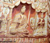 Relief with a meditating Buddha, Northern Wei, Yungang