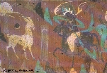 Wallpainting with deer from a Jataka tale, Northern Dynasties, Dunhuang