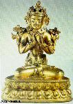 Bronze image of the Buddha in Tibetian style, Yuan
