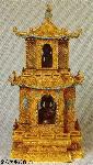 Gold miniature pagoda, Qing